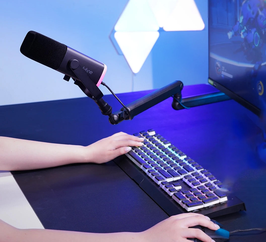 FIFINE BM88 - Braço de Microfone Ajustável, Baixo Perfil, Montagem em Mesa FIFINE BM88 - Braço de Microfone Ajustável, Baixo Perfil, Montagem em Mesa